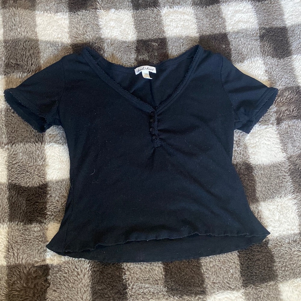 Small Black crop top